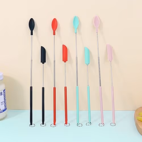 Mini Silicone Telescopic Spatula for kitchen